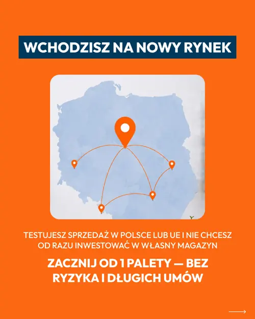 Слайд «Wchodzisz na nowy rynek» — почни від 1 палети без довгих умов