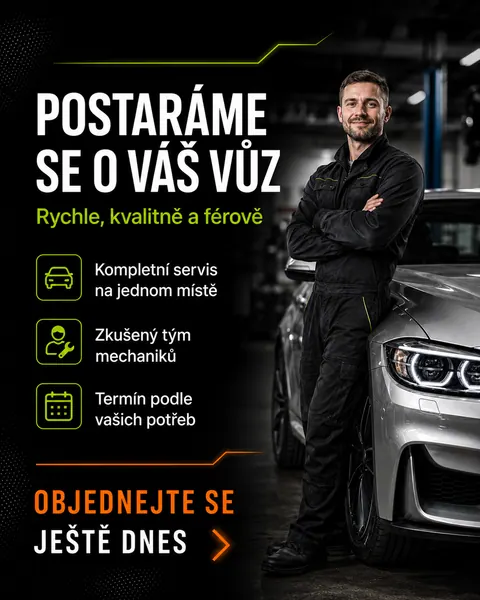 Слайд «Postaráme se o váš vůz» — фінальний слайд