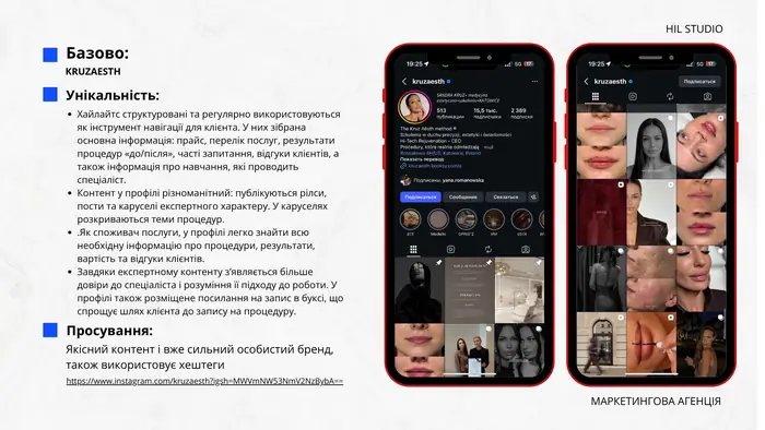 Розбір профілю конкурента kruzaesth