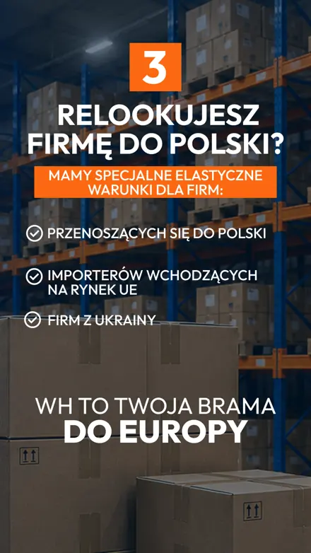 Сторіз 3 «Relokujesz firmę do Polski?» — умови для компаній з України та імпортерів
