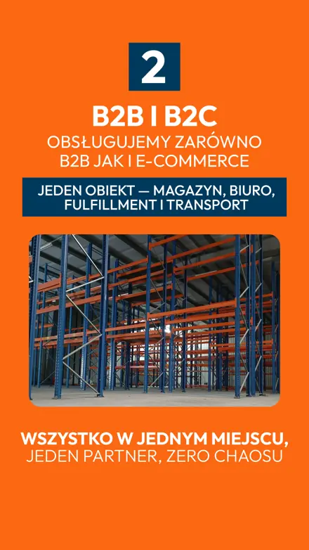 Сторіз 2 «B2B i B2C» — один об’єкт: склад, офіс, fulfillment і транспорт